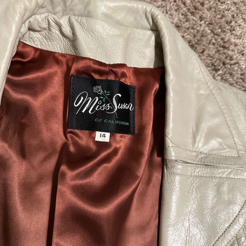 Miss Susan of California vintage leather jacket.